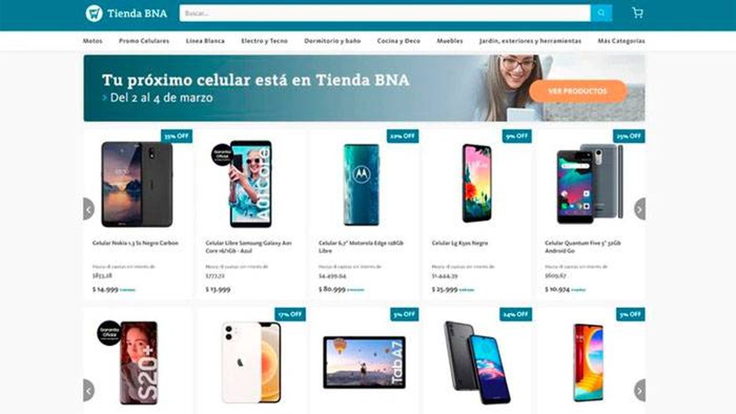 Cómo es el plan para comprar celulares con  30 % de descuento y en 12 cuotas