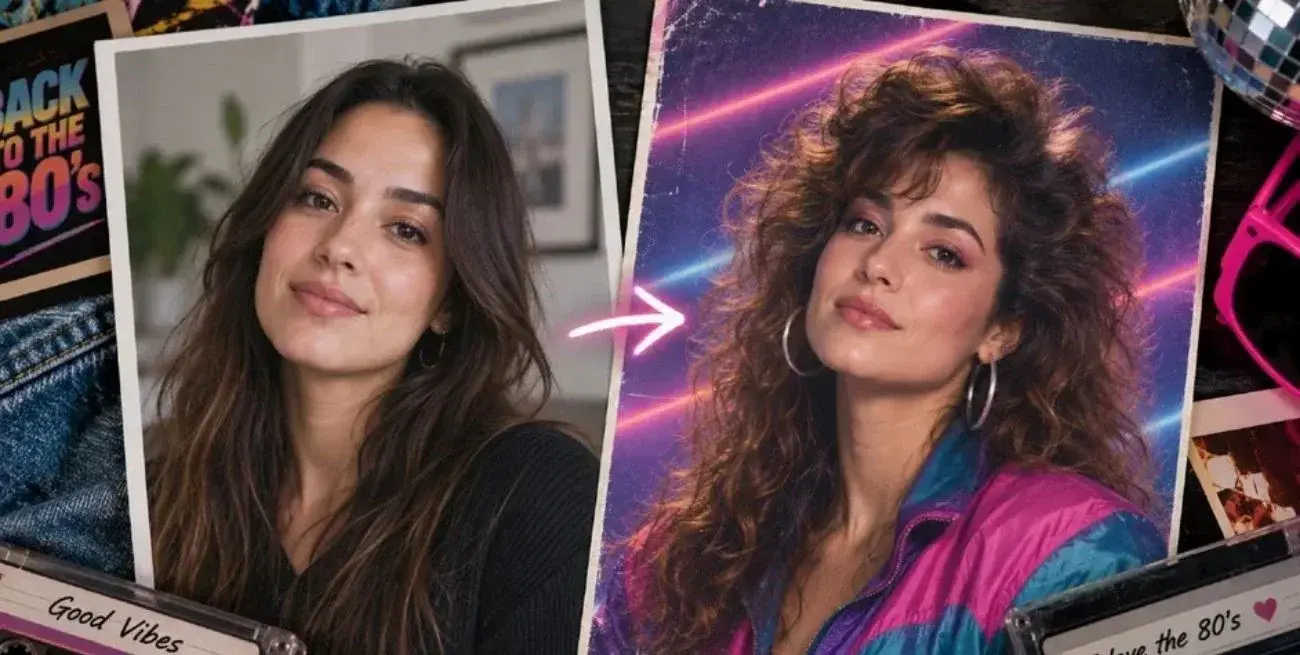 Fotos de los años 80 con inteligencia artificial: cómo hacer el trend retro que se volvió viral