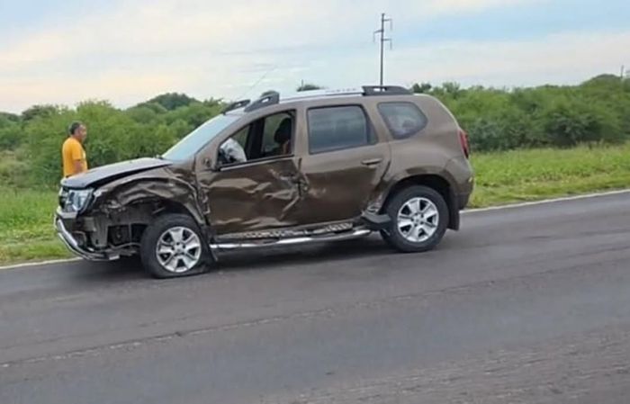 insólito accidente rueda volando rn11