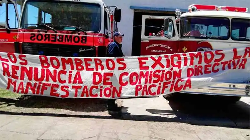 Cuerpo de Bomberos Voluntarios de Hasenkamp exige renuncia de comisión directiva