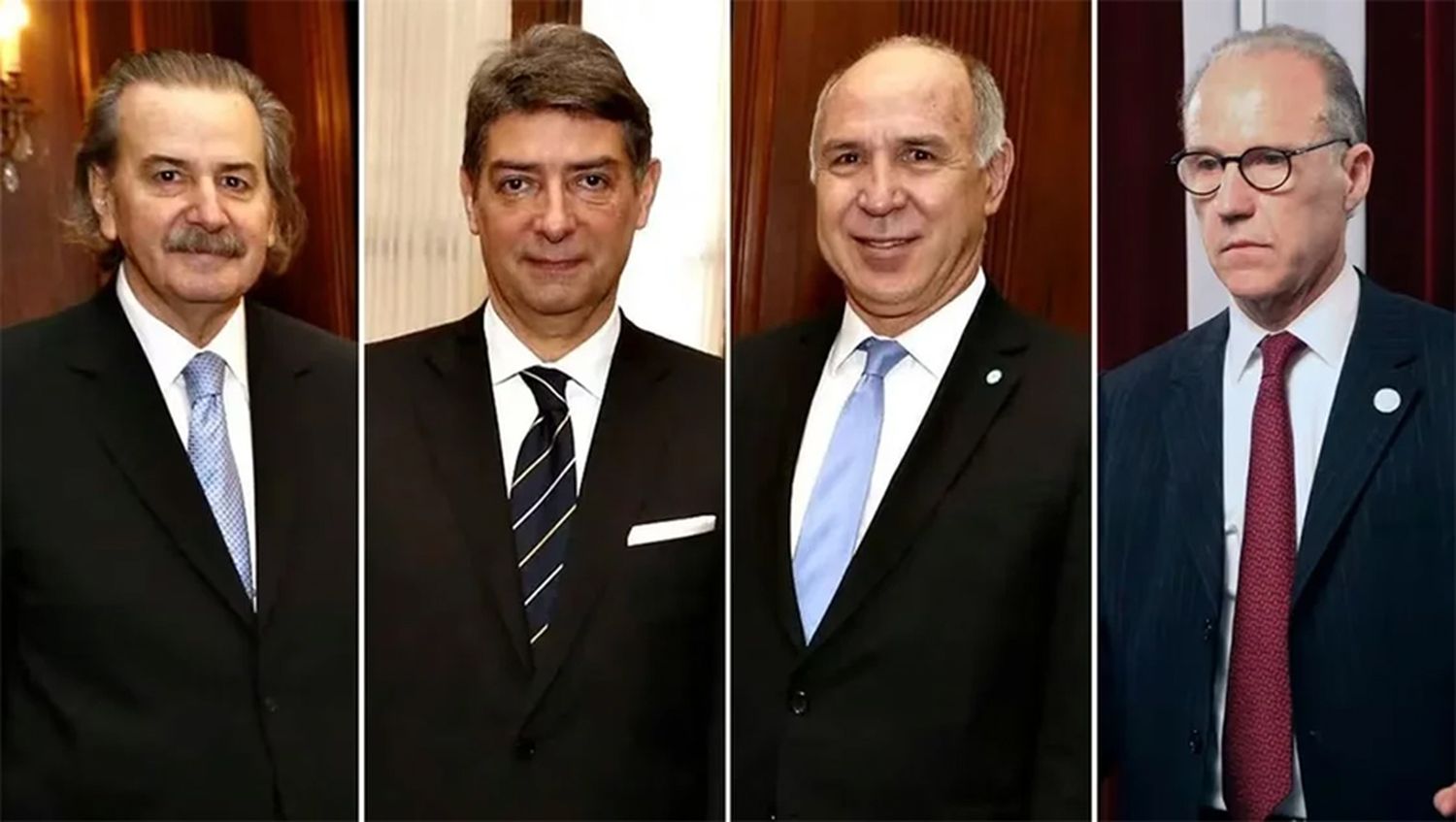 Los jueces Rosatti, Rosenkrantz, Maqueda y Lorenzetti, integrantes de la Corte Suprema de Justicia.