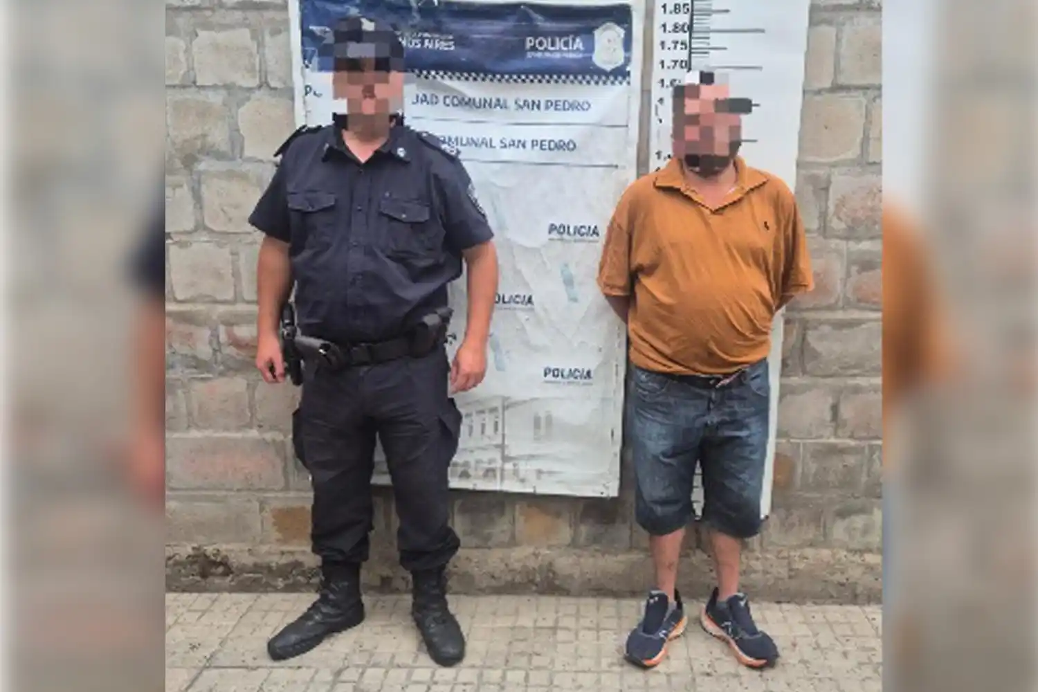 El hombre denunciado por ingresar al domicilio de su expareja, amenazarla de muerte, agredir físicamente y ocasionar daños materiales. Foto: Policía de San Pedro