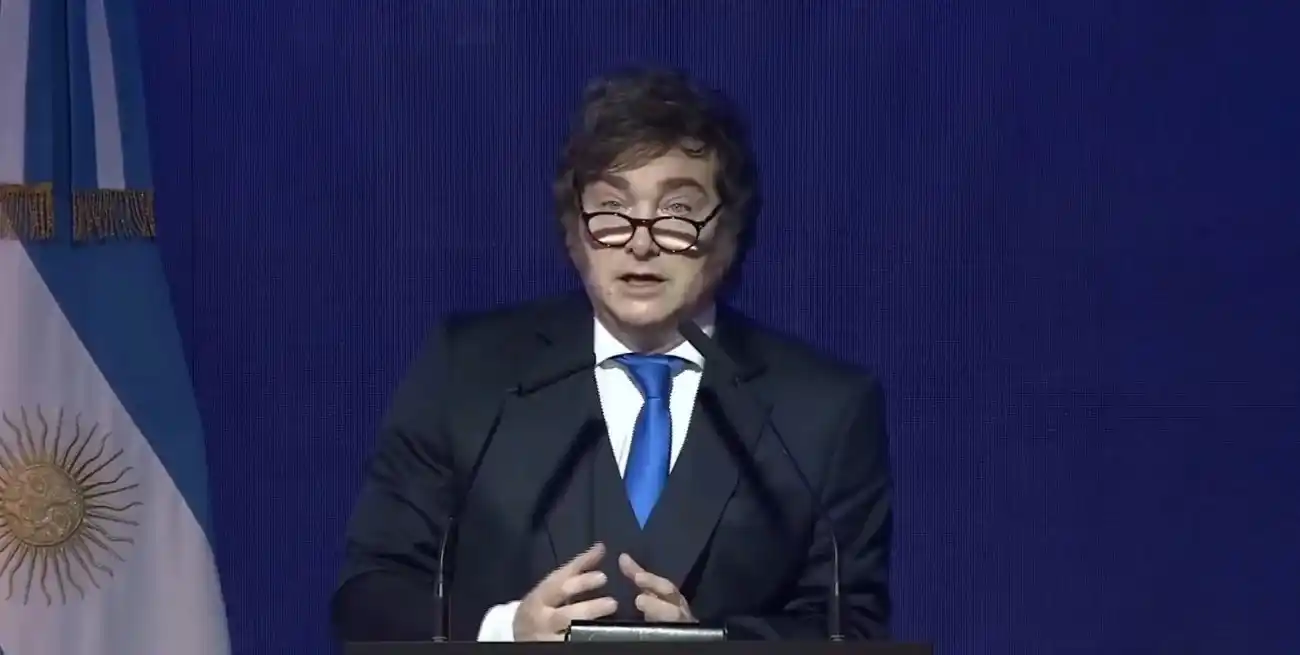 Milei visitó el Centro de Monitoreo de Visa Argentina este miércoles.