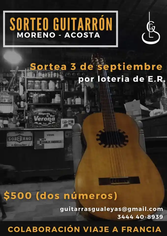 Las Guitarras Gualeyas organizan un sorteo 