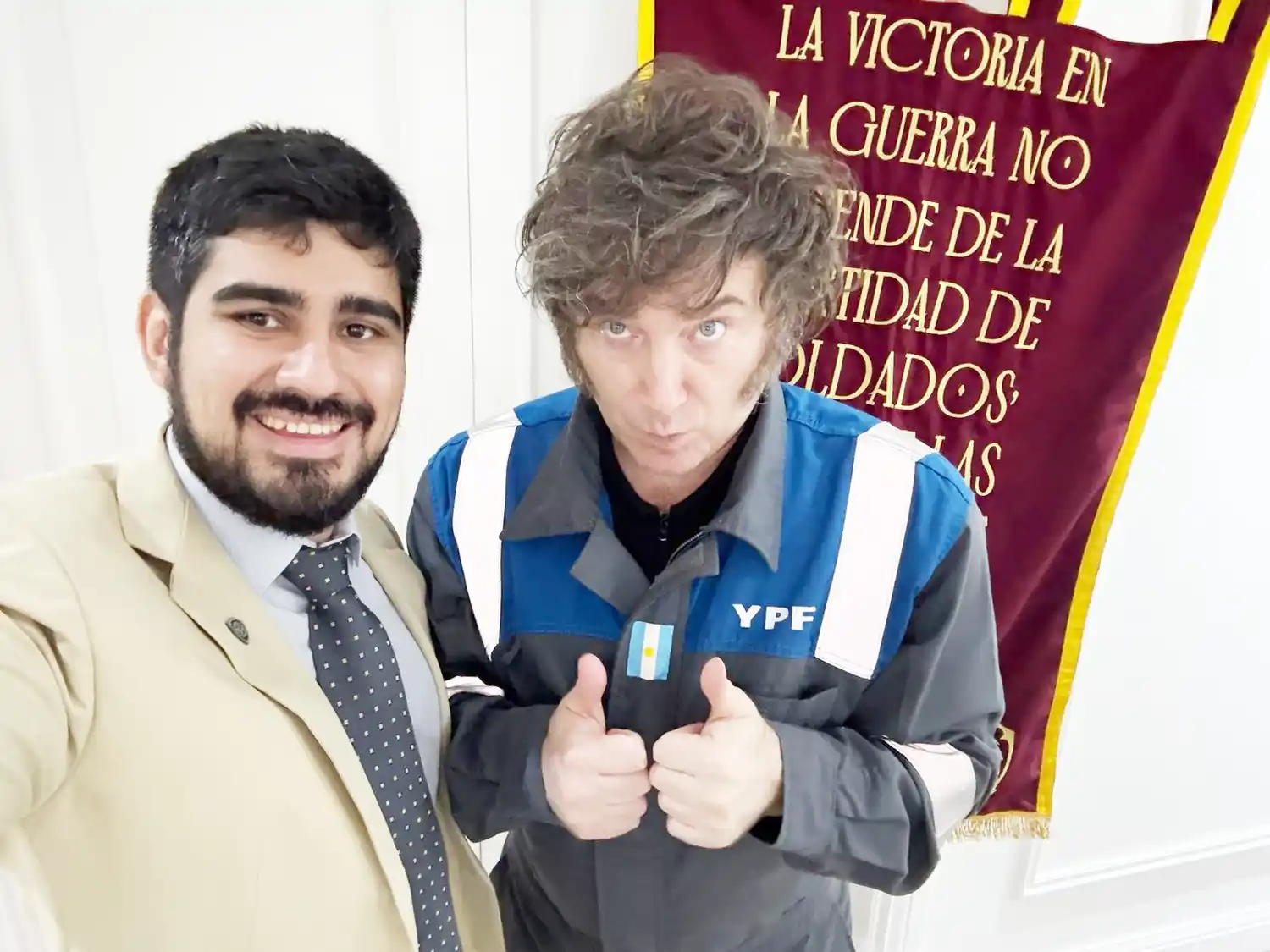 El presidente Milei recibió al concordiense Cristian Centurión