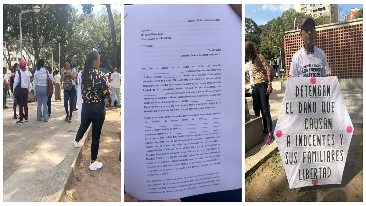 EXIGEN «LIBERTAD PLENA» para presos políticos del 28J: piden al fiscal Tarek William Saab que los escuche