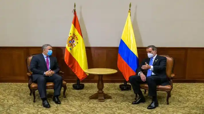 La crisis en Venezuela fue el tema de una reunión entre Iván Duque y el rey Felipe VI en Perú