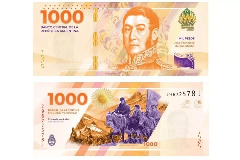 El BCRA puso en circulación el nuevo billete de 1000: Cómo será y cuáles son las medidas de seguridad