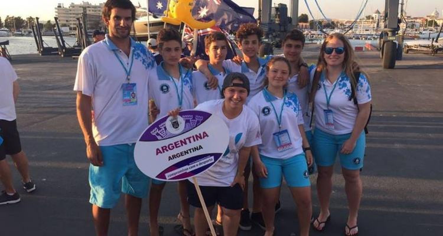 Cuatro sampedrinos en el Mundial de Portugal de Optimist