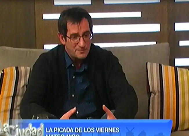 Mateo Niro en “La picada de los viernes”.