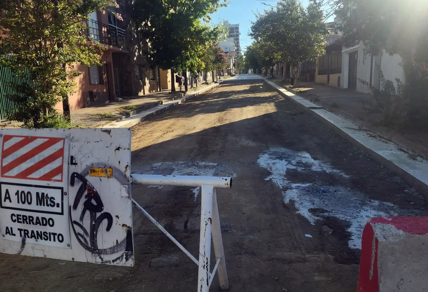 Continuidad de la obra en la calle Sarmiento: los vecinos frentistas celebraron el fallo judicial