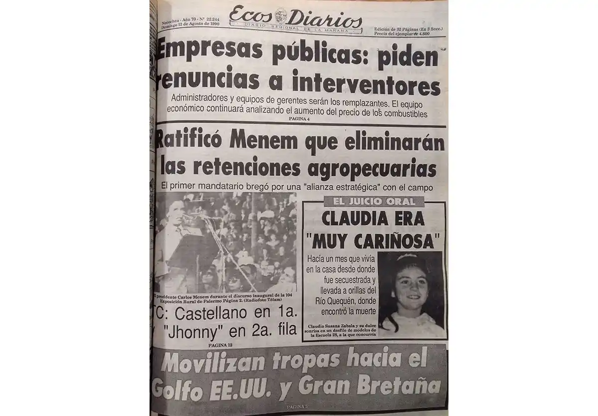 Domingo 12 de agosto de 1990