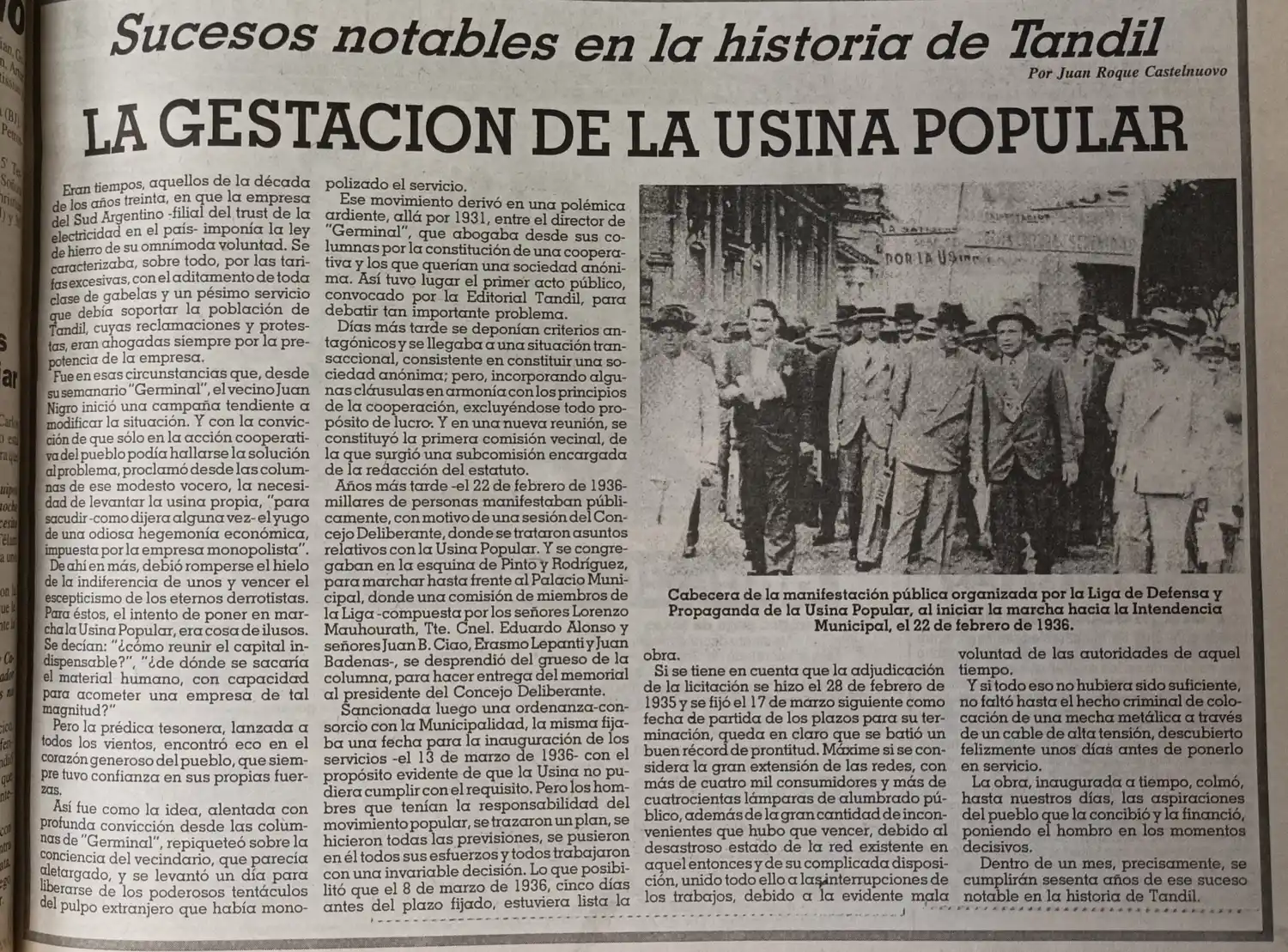 La gestación de la Usina Popular