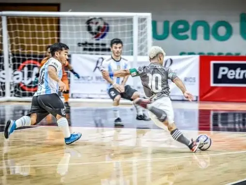 Caída de Argentina en la final 2 a 0 ante Paraguay.Foto:@purodeportepy