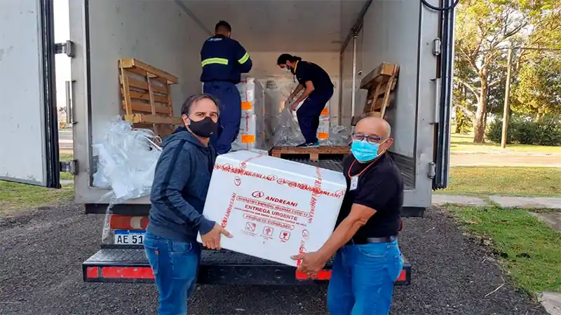 Llegaron a Entre Ríos 12.800 dosis de la vacuna contra el covid-19