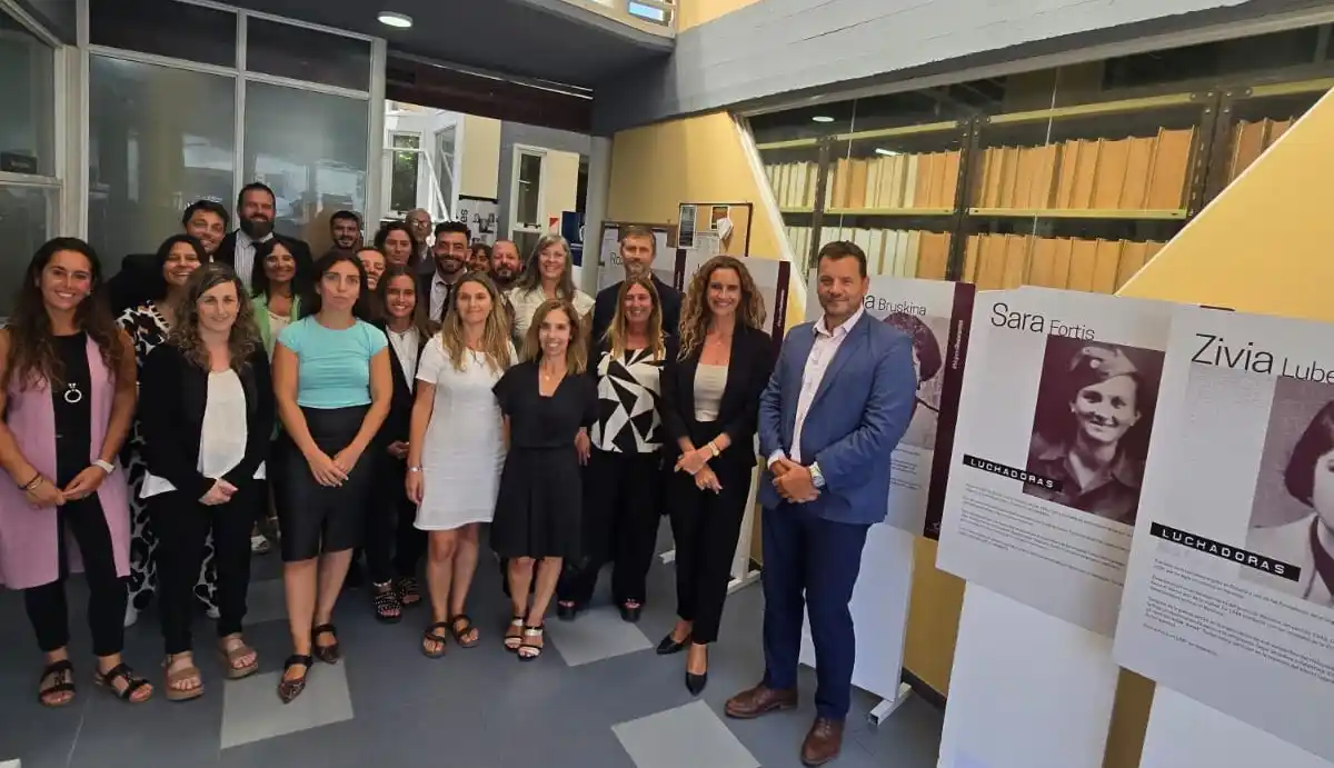 Muestra, en la sede de la Cámara de Apelaciones