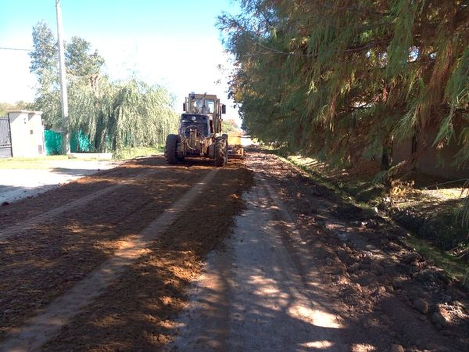 Avanza la obra de acceso a la Escuela Nº 13