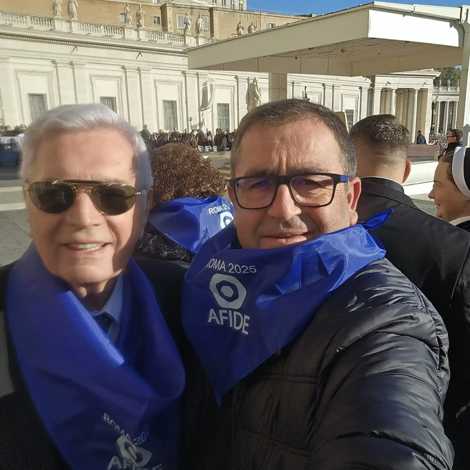 Un crespense con el Papa León XIV