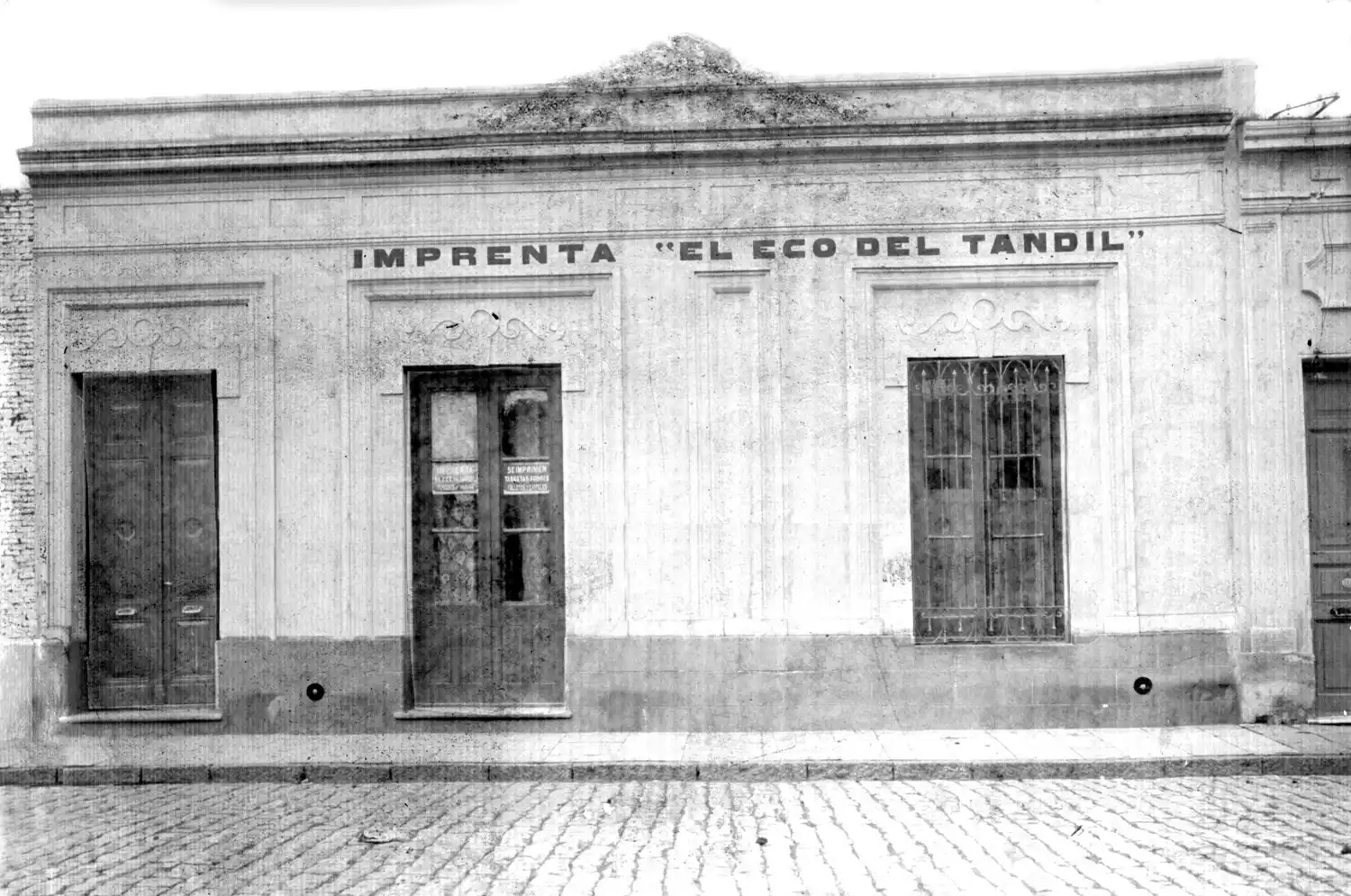 A fines de 1800 El Eco ofrecía servicios de imprenta.