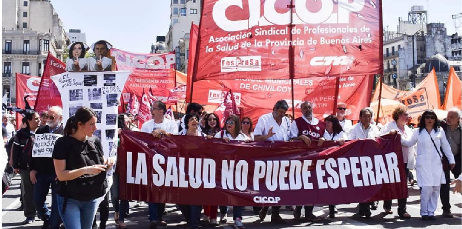 Médicos bonaerenses tomarán medidas de fuerza si Vidal no los convoca a paritarias