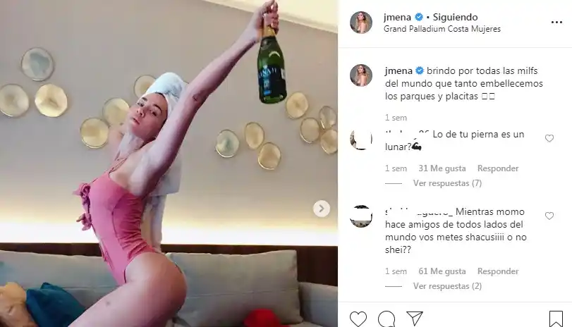 Jimena Barón volvió a Instagram después de la polémica por el video con su hijo