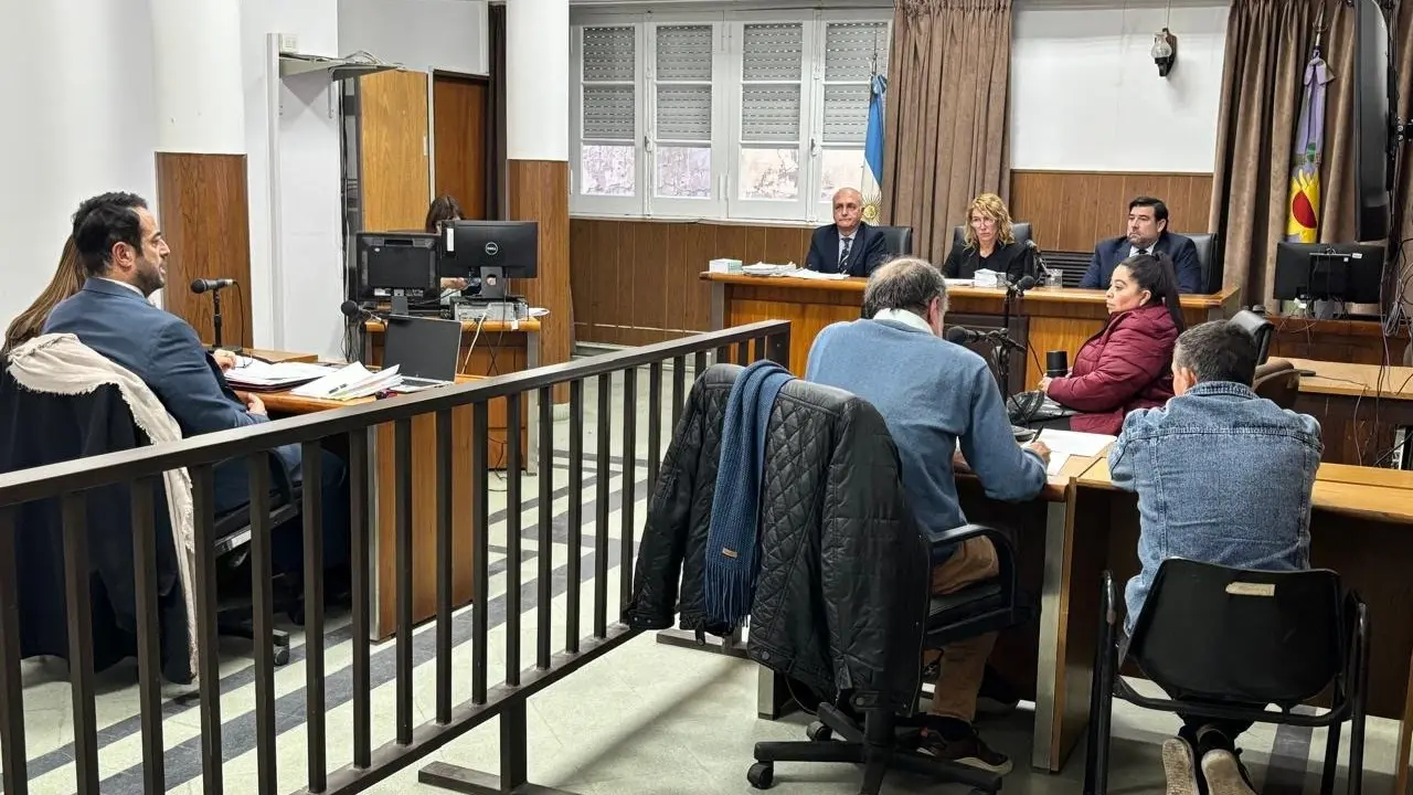 Audiencia desarrollada hoy en la sala del Tribunal Criminal local