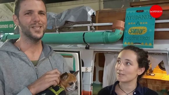 José y Valen, viajeros de “Recorriendo mundos”, pasaron por San Pedro