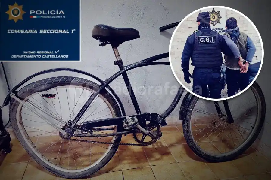 Muy cerquita de una escuela, lo vieron robando una rueda de moto