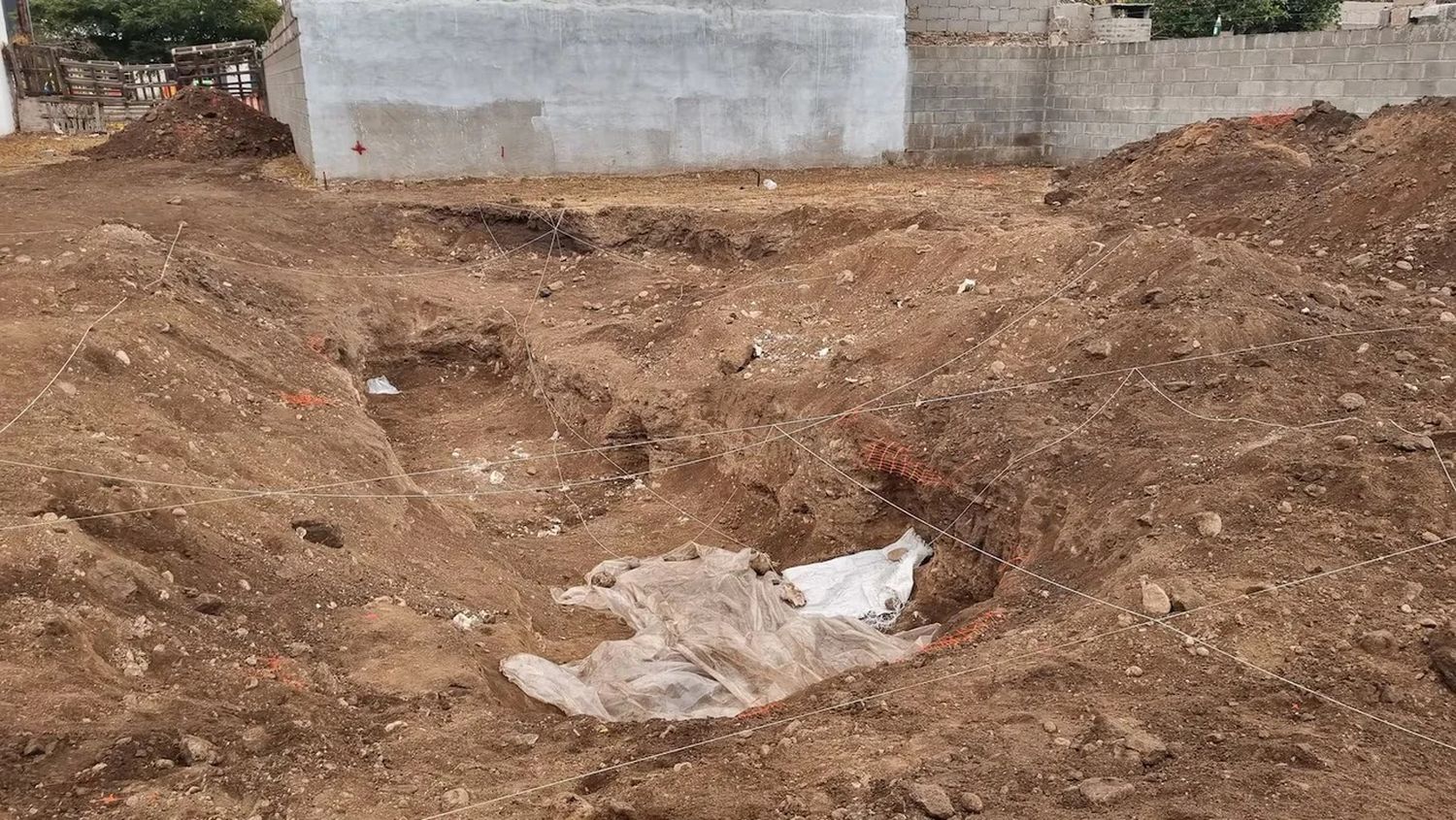 El descampado donde aparecieron los restos óseos