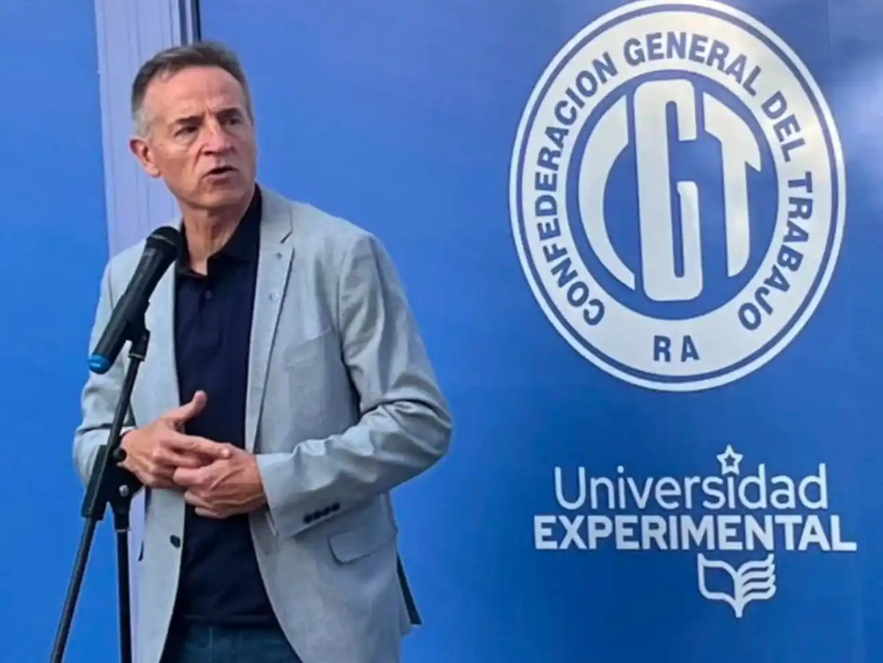 Jorge Sola, referente del Sindicato del Seguro y de la CGT a nivel nacional.