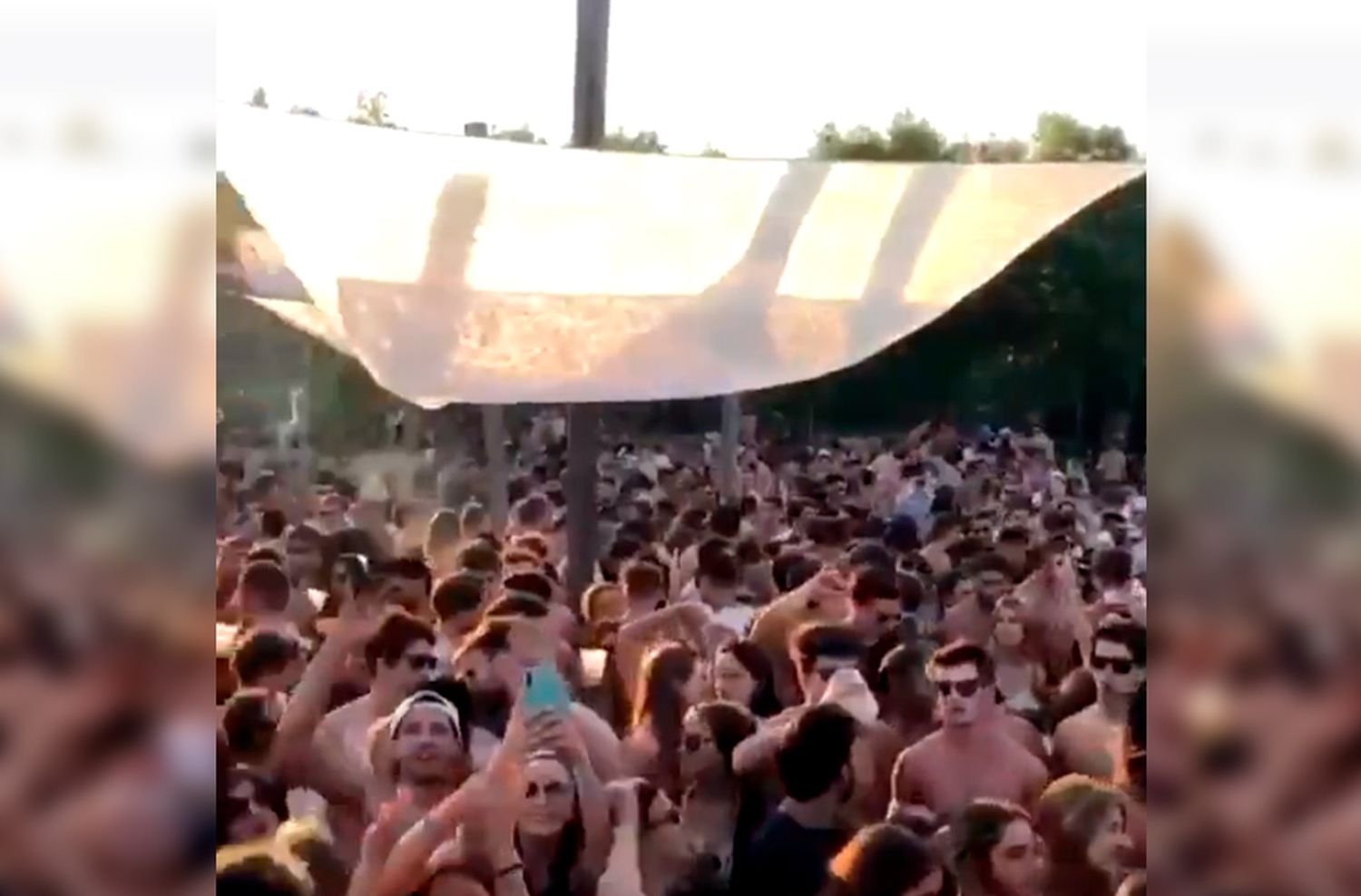 Video: cientos de jóvenes participaron de una descontrolada fiesta en las islas