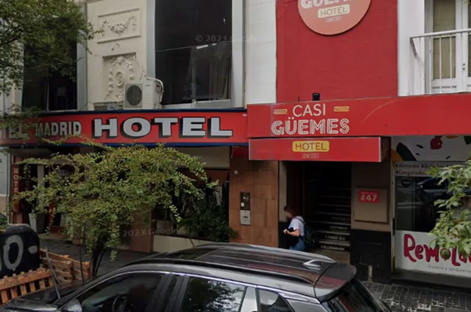 El hotel donde sucedió el hecho.