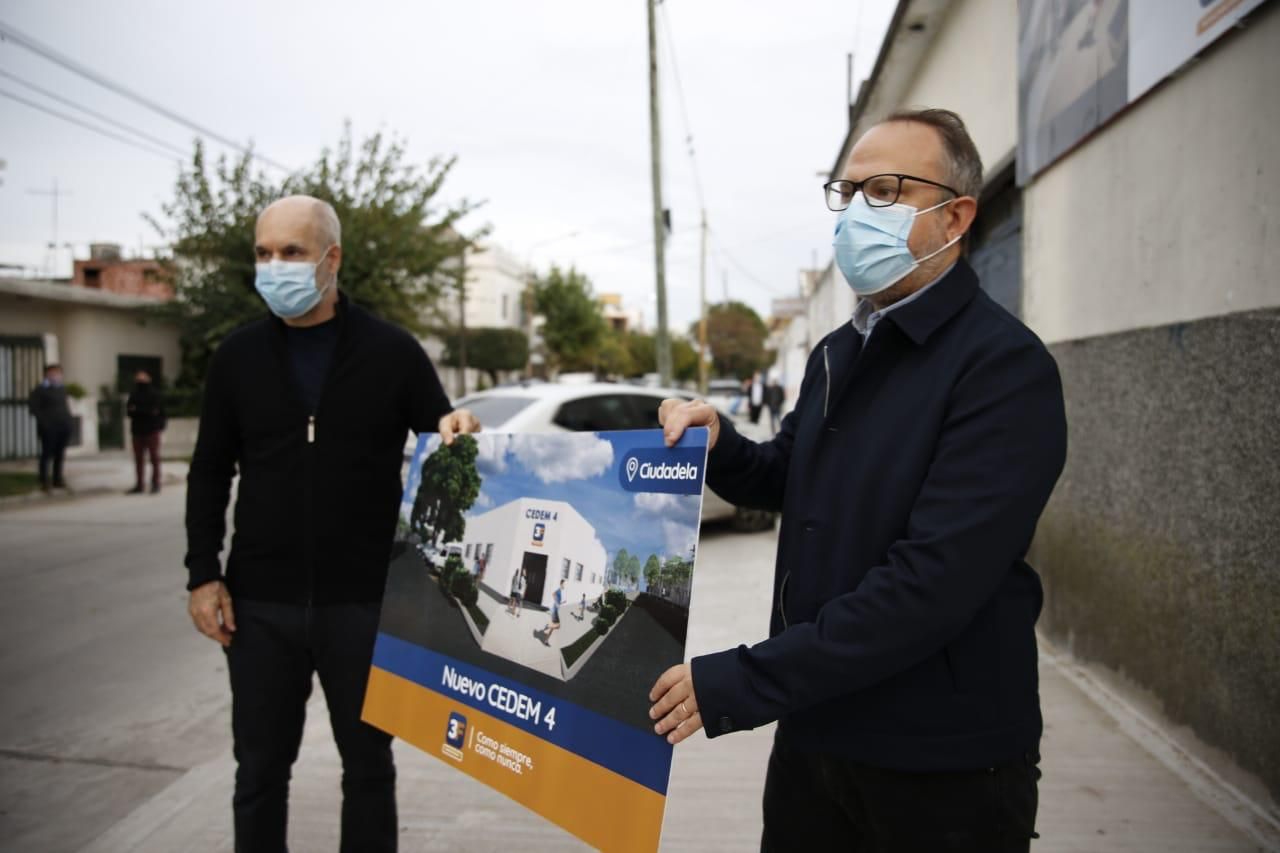 Tres de Febrero: Larreta recorrió Fuerte Apache con Valenzuela