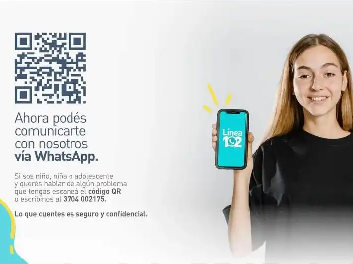 La Dirección de Niñez y Adolescencia
refuerza la importancia de la línea 102