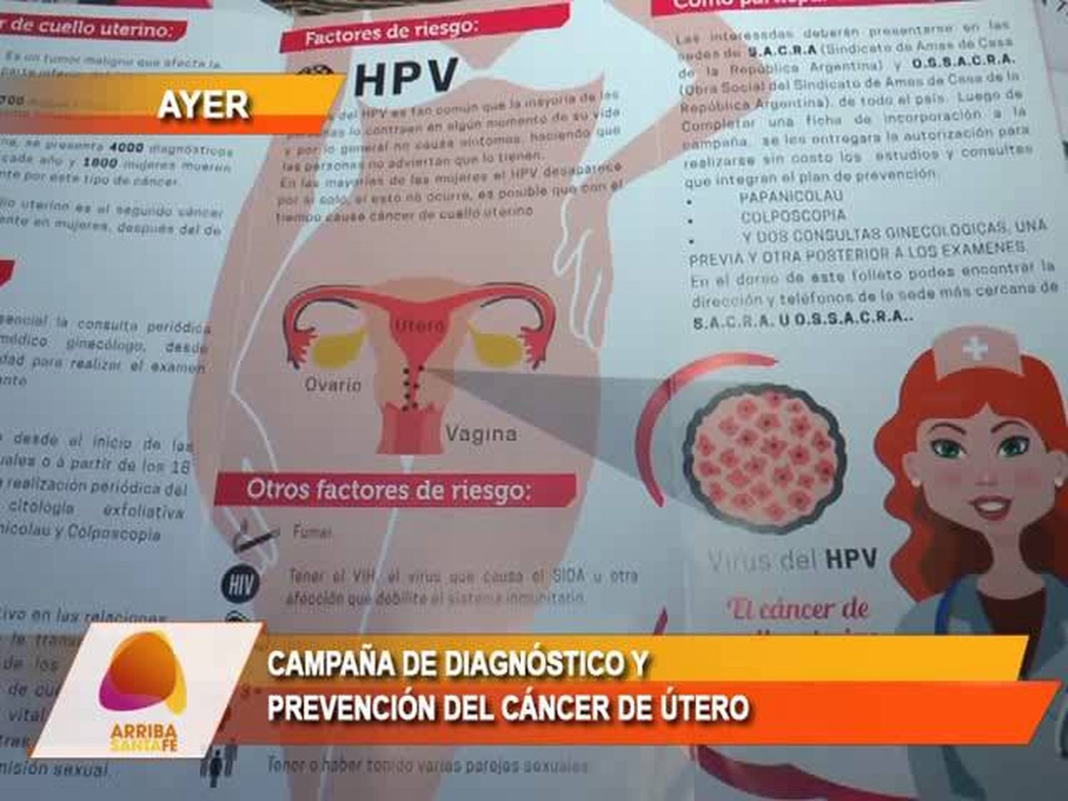 Campaña de diagnóstico y prevención del cáncer de útero