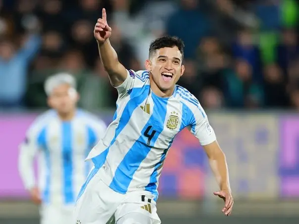 Dylan Gorosito, autor de un golazo par el triunfo albicelste 1 a 0 ante Italia.Foto:@Argentina