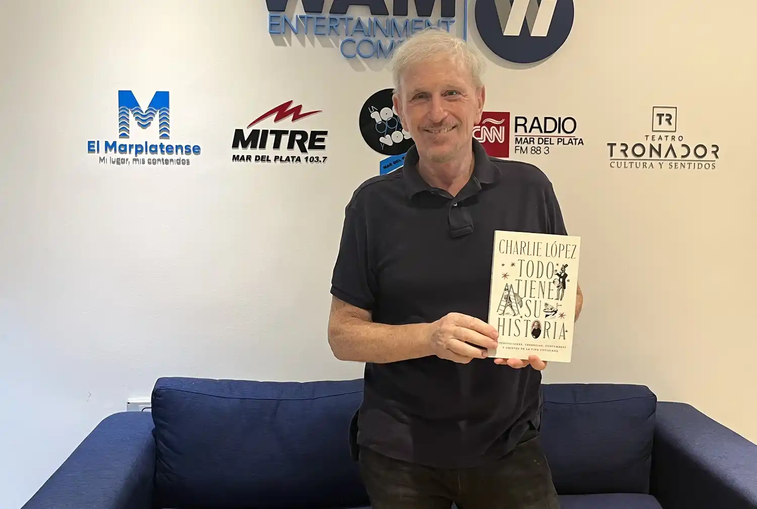 Charlie López destacó el vínculo con la ciudad y resaltó la Villa Victoria, donde hoy brindará una charla.