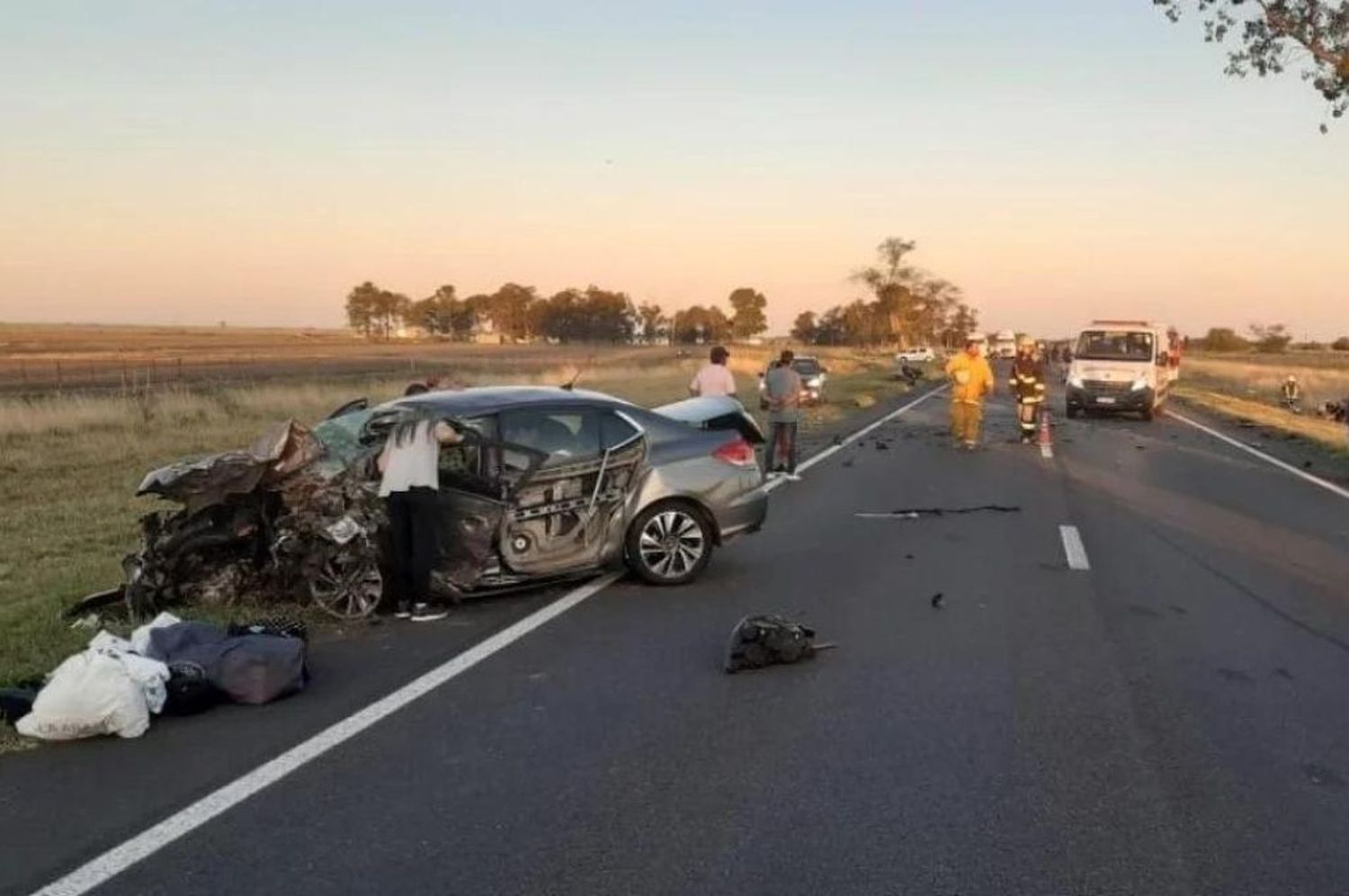 Choque fatal en Hughes: un hombre murió y 3 personas permanecen en estado delicado