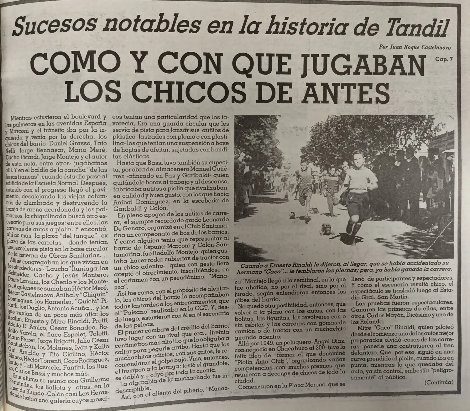 ¿Cómo y con qué jugaban los chicos de antes?  -  Cap. 7