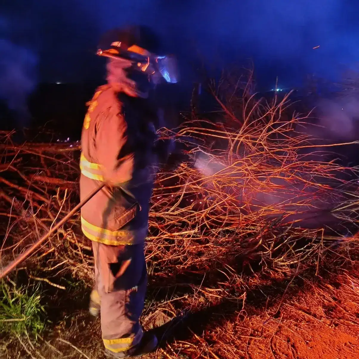 Bomberos extinguieron un incendio de pasturas en el sector norte de Rafaela - 4