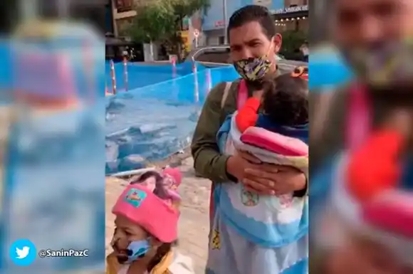 VIRAL: video donde discriminan a padre y sus hijas venezolanas en Bogotá