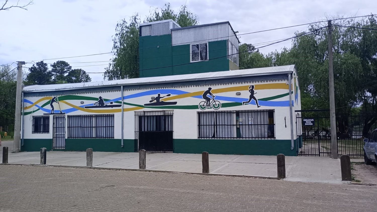 Frente del club Regatas, uno de los benefiarios.