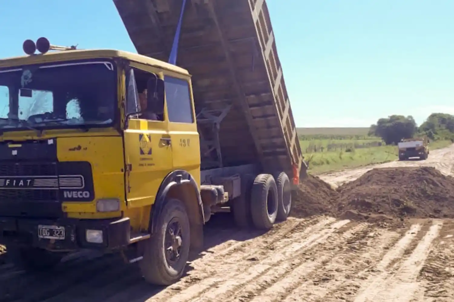 Importante avance del enripiado de la ruta provincial Nº 34 en el departamento Nogoyá