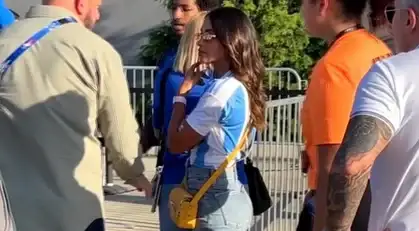 El incómodo momento que vivió Antonela Roccuzzo en la previa de Argentina-Canadá por la Copa América