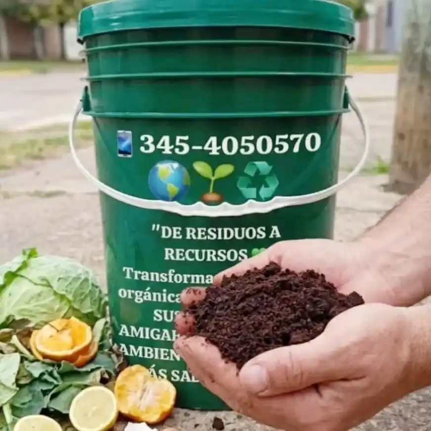 Ciclo Verde solicita donaciones de baldes para continuar impulsando el reciclado orgánico en Concordia