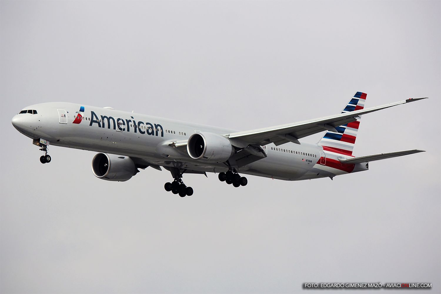 American Airlines introduce al Boeing 777-300ER para los vuelos de la ruta Charlotte-Londres