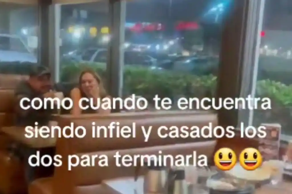 Encontró a su esposo con otra mujer