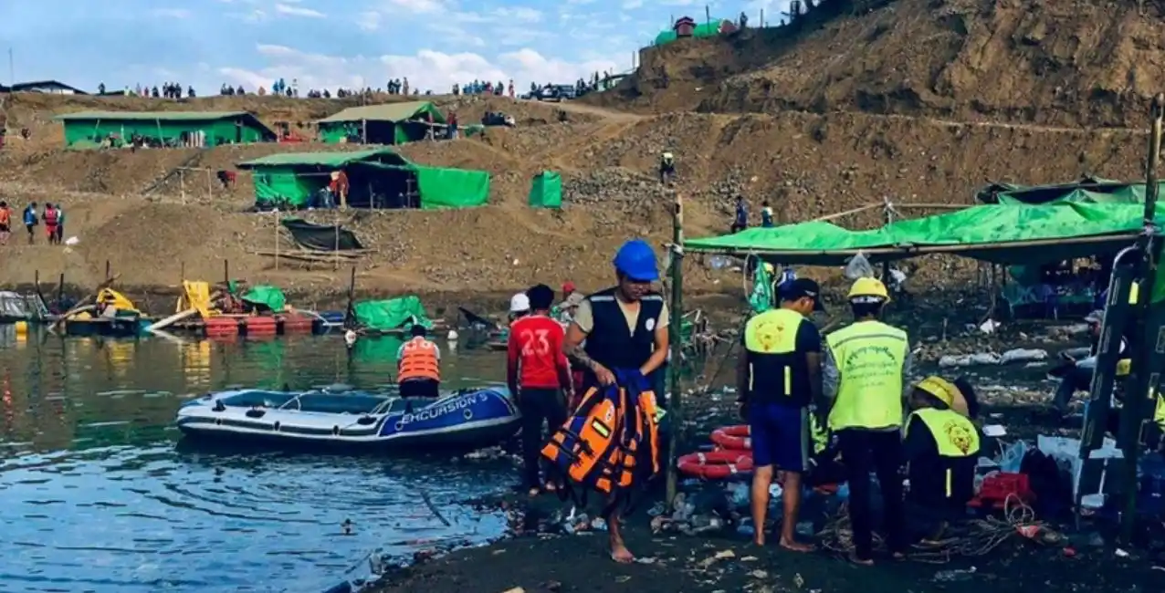 Myanmar: un muerto y 70 desaparecidos tras deslizamiento de tierra en mina de jade