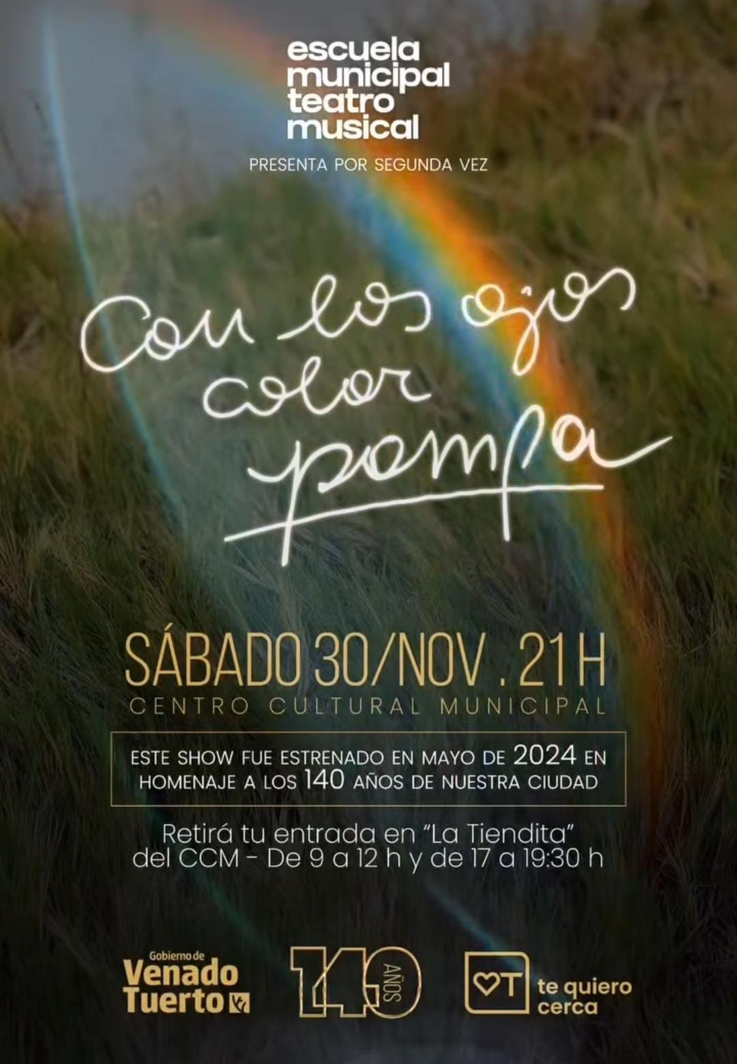 COn los ojos color pampa