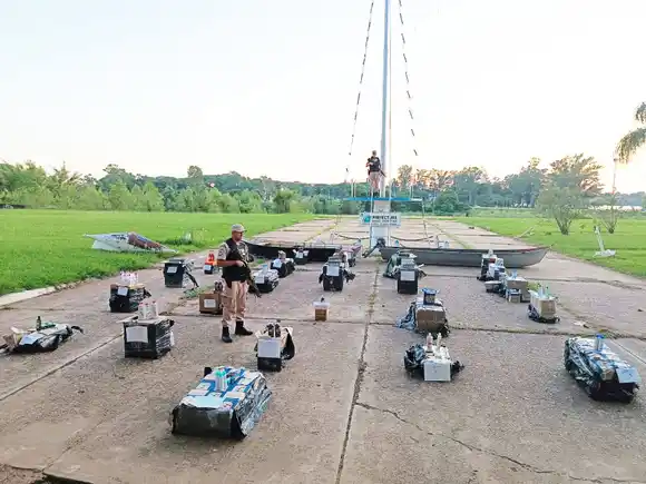 Fuerte bloqueo al contrabando en el río Uruguay